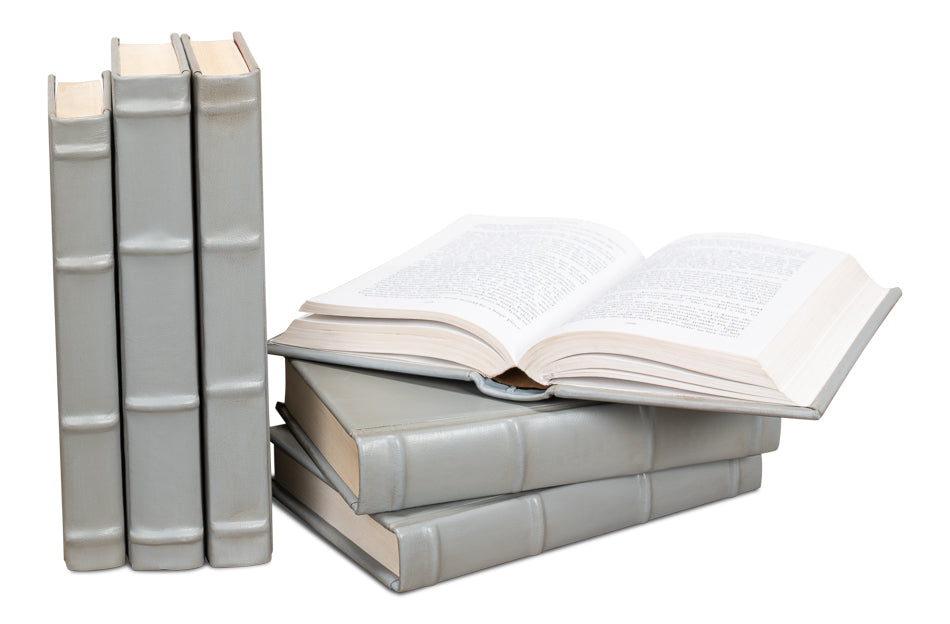 Books Set Of 12 Antique Grey