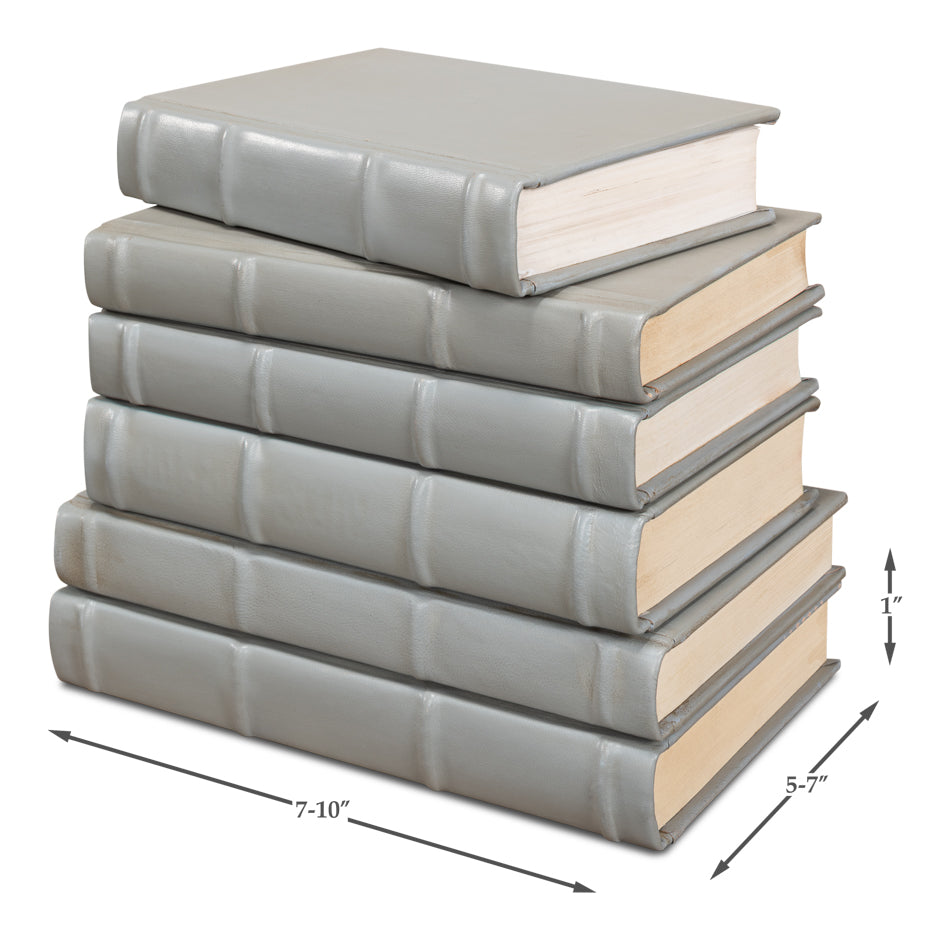 Books Set Of 12 Antique Grey