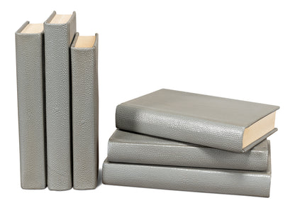 Shagreen Books Set Of 12 Storm Grey