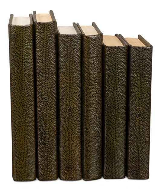 Shagreen Books Set Of 12 Leaf