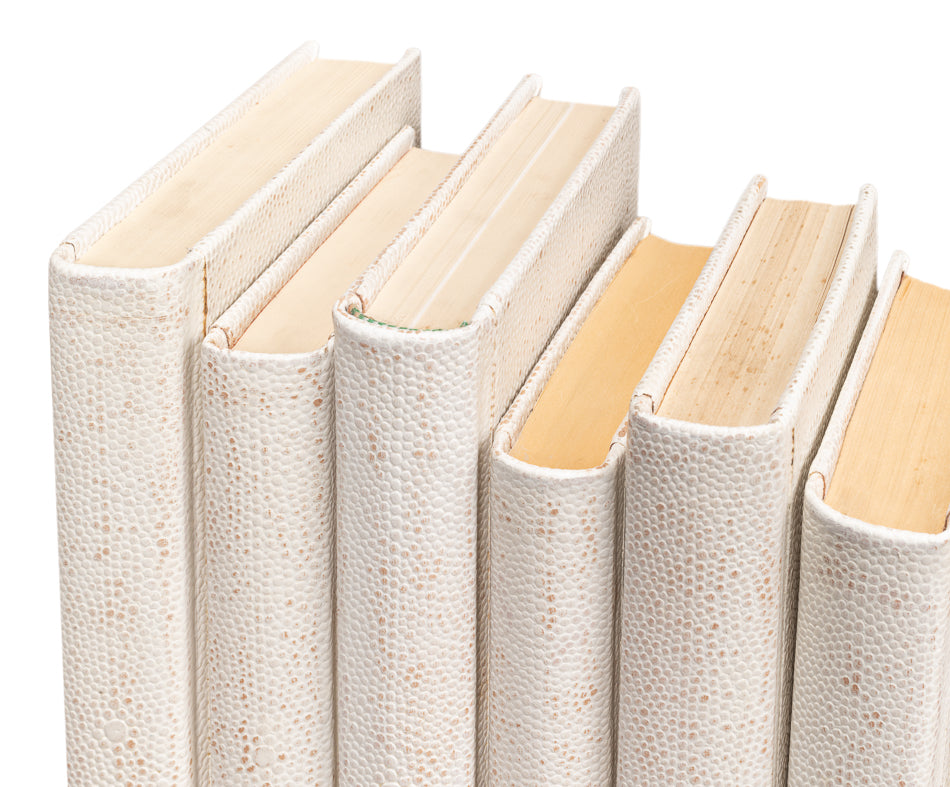 Shagreen Books Set Of 12 Osprey White