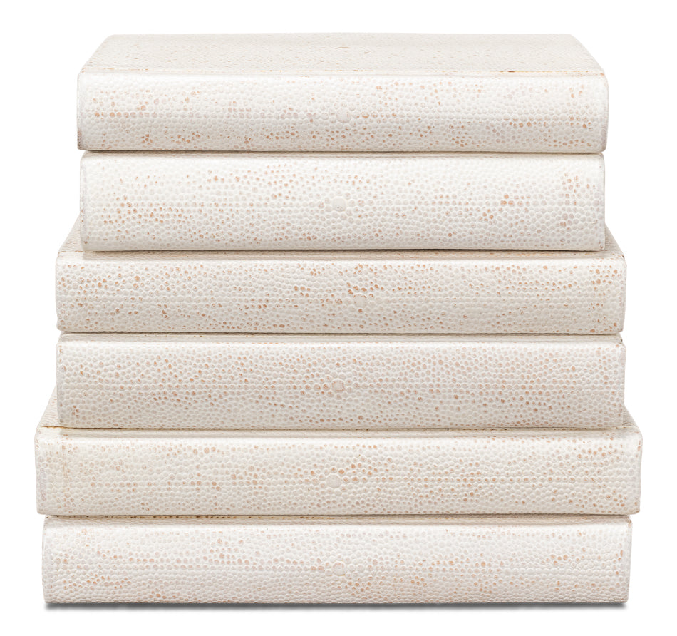 Shagreen Books Set Of 12 Osprey White