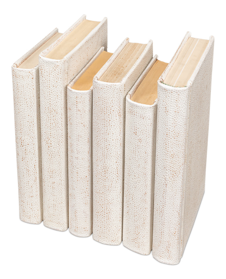 Shagreen Books Set Of 12 Osprey White