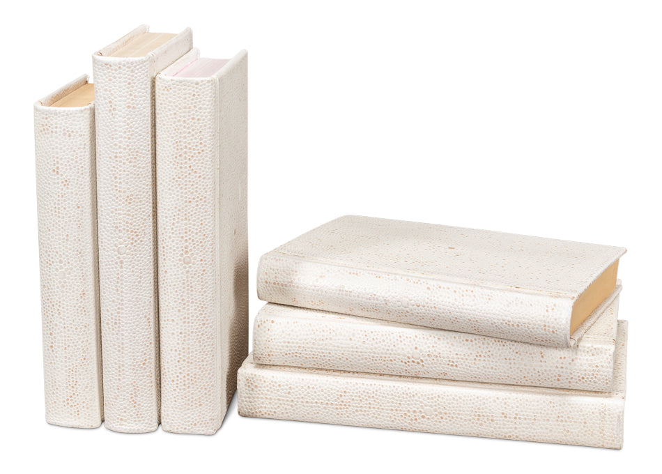 Shagreen Books Set Of 12 Osprey White