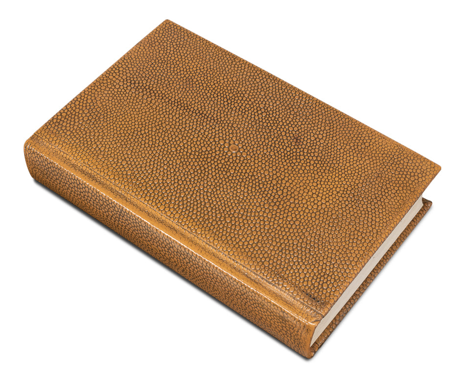 Shagreen Books Set Of 12 Tawny Brown