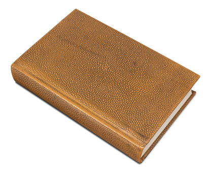 Shagreen Books Set Of 12 Tawny Brown