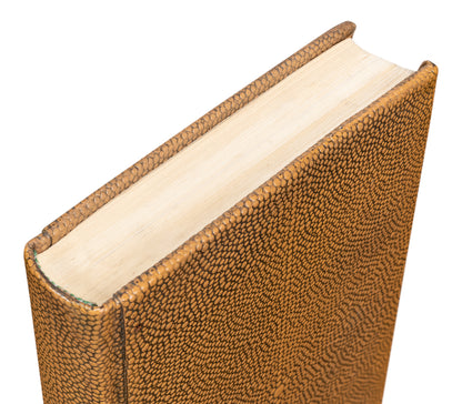 Shagreen Books Set Of 12 Tawny Brown