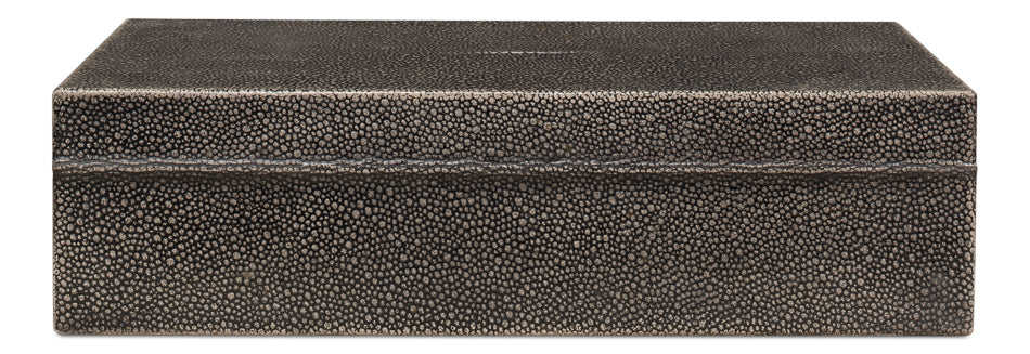 Gatsburg Shagreen Box Ant.Grey S/2