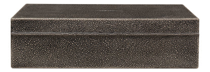 Gatsburg Shagreen Box Ant.Grey S/2