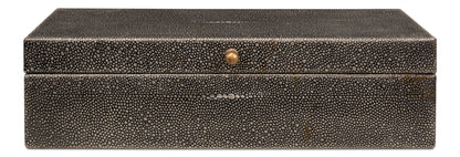 Gatsburg Shagreen Box Ant.Grey S/2