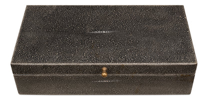 Gatsburg Shagreen Box Ant.Grey S/2