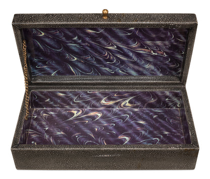 Gatsburg Shagreen Box Ant.Grey S/2