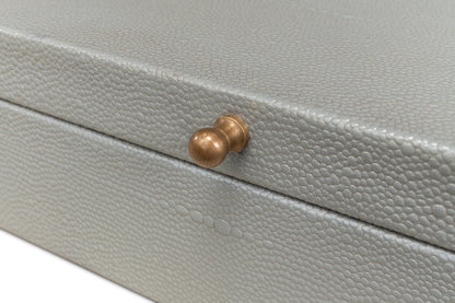 Gatsburg Shagreen Box Storm Grey S/2