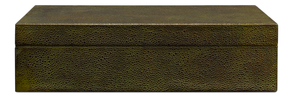 Gatsburg Shagreen Box Leaf Set Of 2