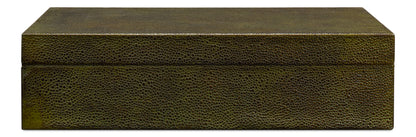 Gatsburg Shagreen Box Leaf Set Of 2