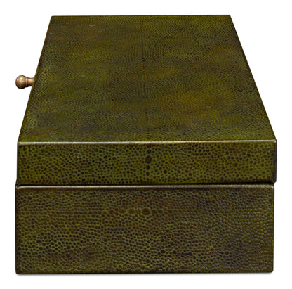 Gatsburg Shagreen Box Leaf Set Of 2