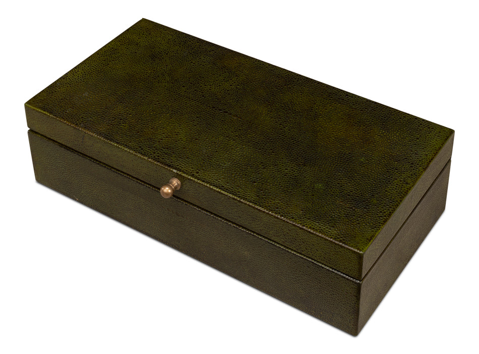 Gatsburg Shagreen Box Leaf Set Of 2