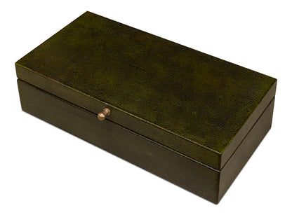 Gatsburg Shagreen Box Leaf Set Of 2