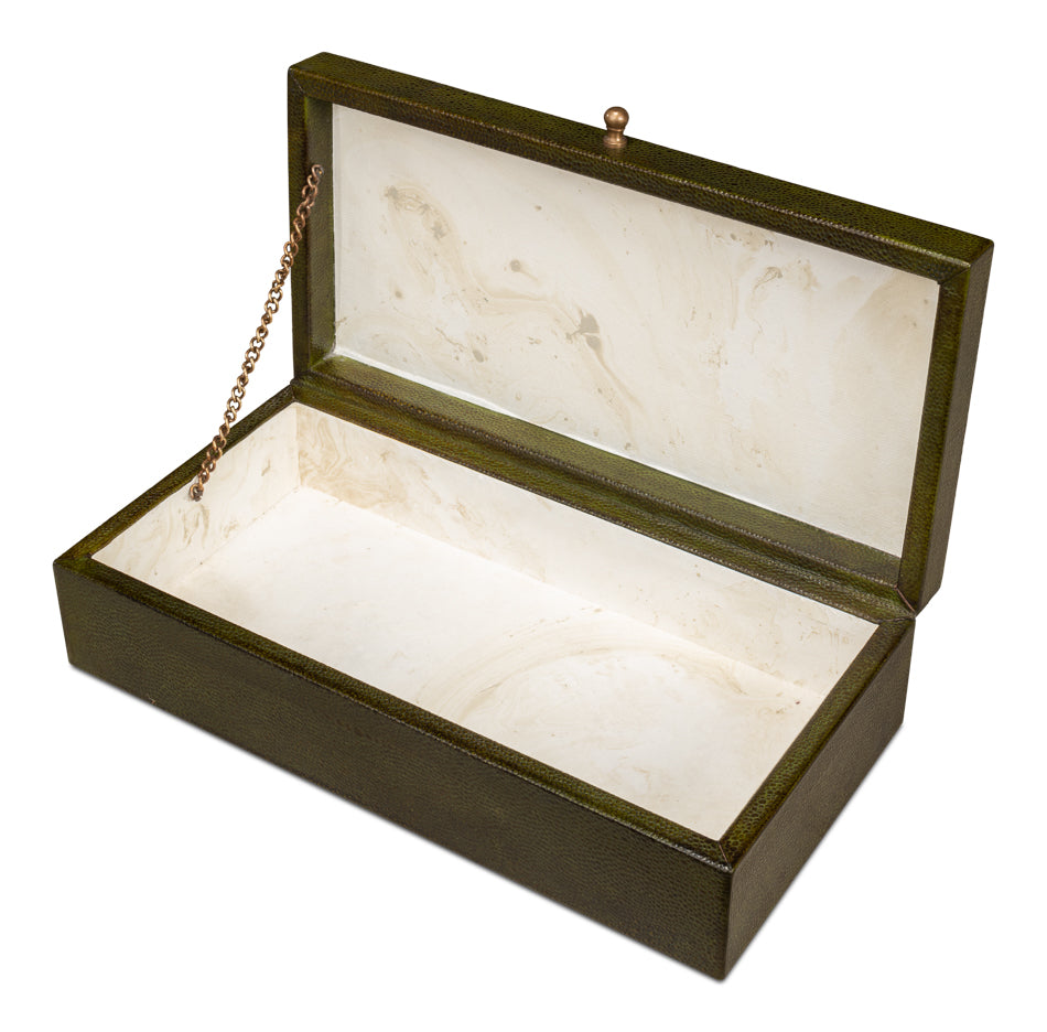 Gatsburg Shagreen Box Leaf Set Of 2