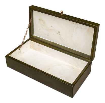Gatsburg Shagreen Box Leaf Set Of 2