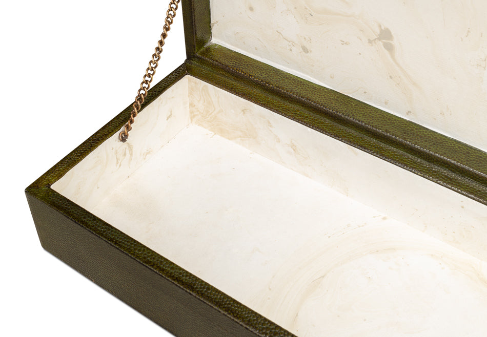 Gatsburg Shagreen Box Leaf Set Of 2