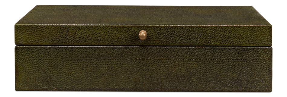 Gatsburg Shagreen Box Leaf Set Of 2