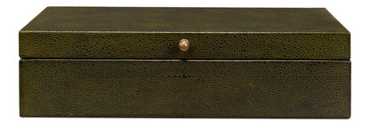 Gatsburg Shagreen Box Leaf Set Of 2