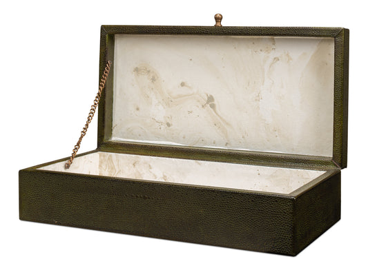 Gatsburg Shagreen Box Leaf Set Of 2