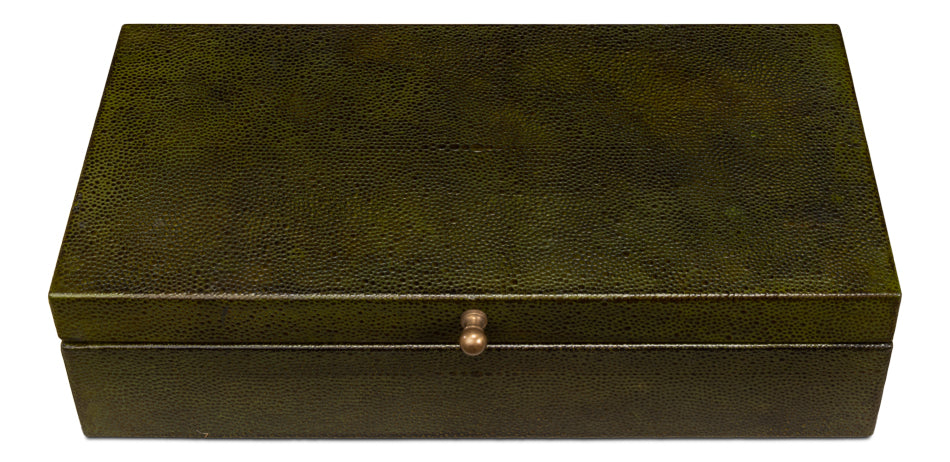 Gatsburg Shagreen Box Leaf Set Of 2