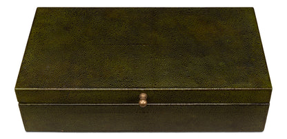 Gatsburg Shagreen Box Leaf Set Of 2