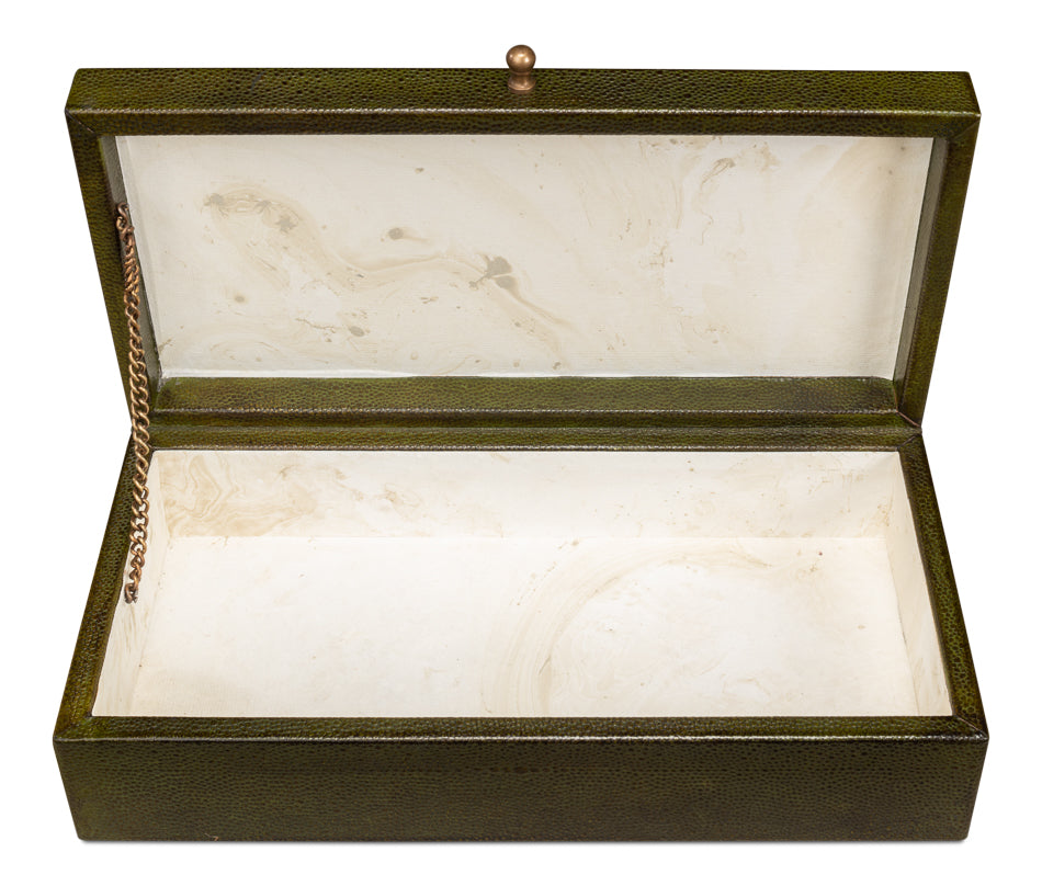 Gatsburg Shagreen Box Leaf Set Of 2