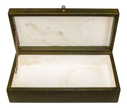 Gatsburg Shagreen Box Leaf Set Of 2