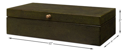 Gatsburg Shagreen Box Leaf Set Of 2