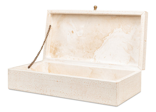 Gatsburg Shagreen Boxosprey White S/2