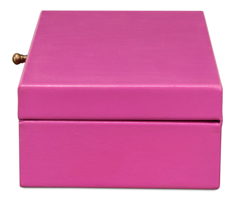 Gatsburg Shagreen Box Pink Set Of 2
