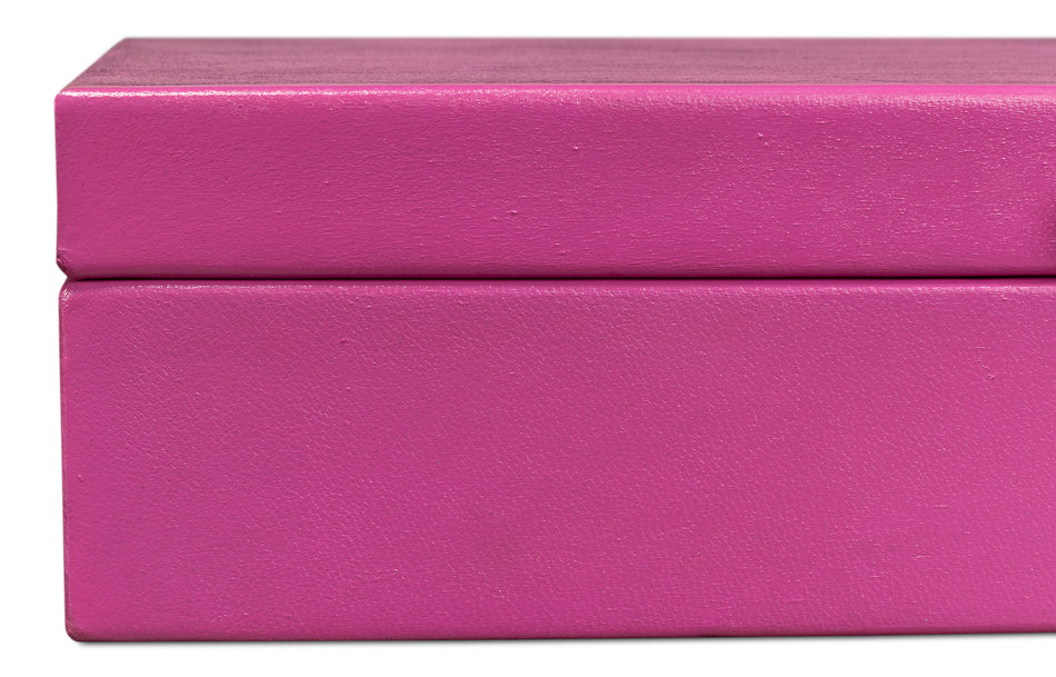 Gatsburg Shagreen Box Pink Set Of 2