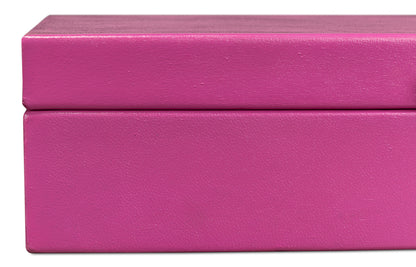 Gatsburg Shagreen Box Pink Set Of 2