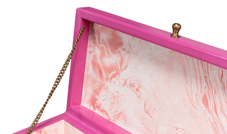 Gatsburg Shagreen Box Pink Set Of 2
