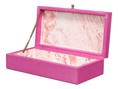 Gatsburg Shagreen Box Pink Set Of 2