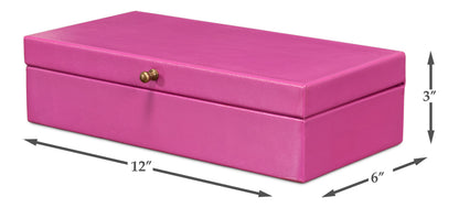 Gatsburg Shagreen Box Pink Set Of 2