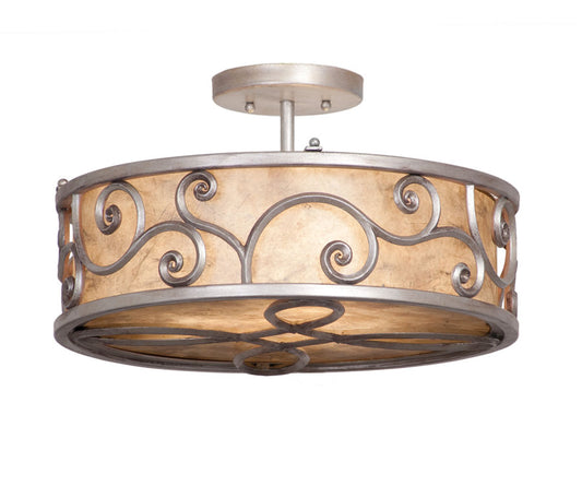Windsor 3 Light Semi Flush Mount