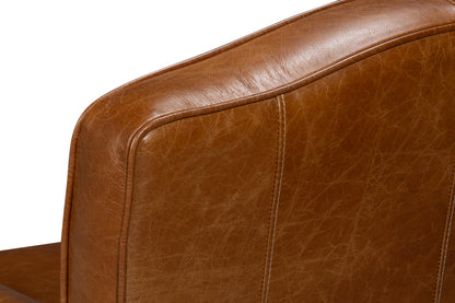 Elite French Club Swivel Chaircuba Brn