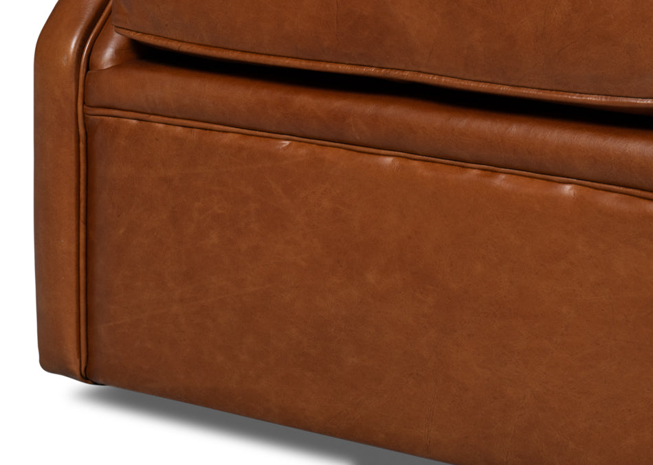Coolidge Leather Swivel Chairhavana Brn