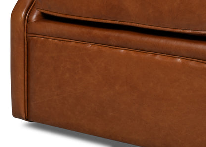 Coolidge Leather Swivel Chairhavana Brn