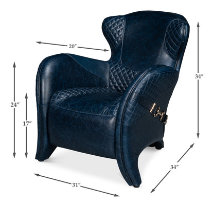 Hera Arm Chair Chateau Blue