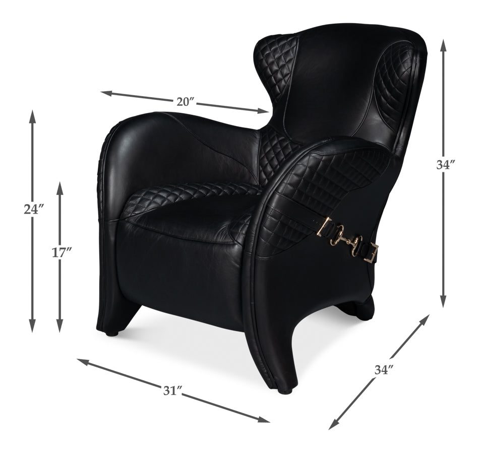 Hera Arm Chair Onyx Black