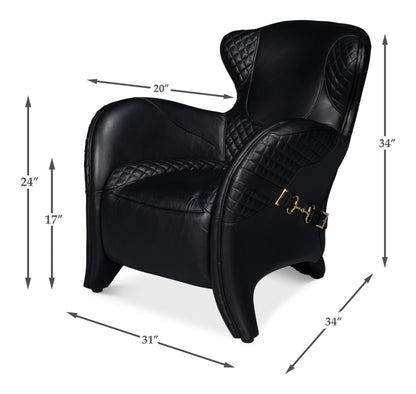 Hera Arm Chair Onyx Black