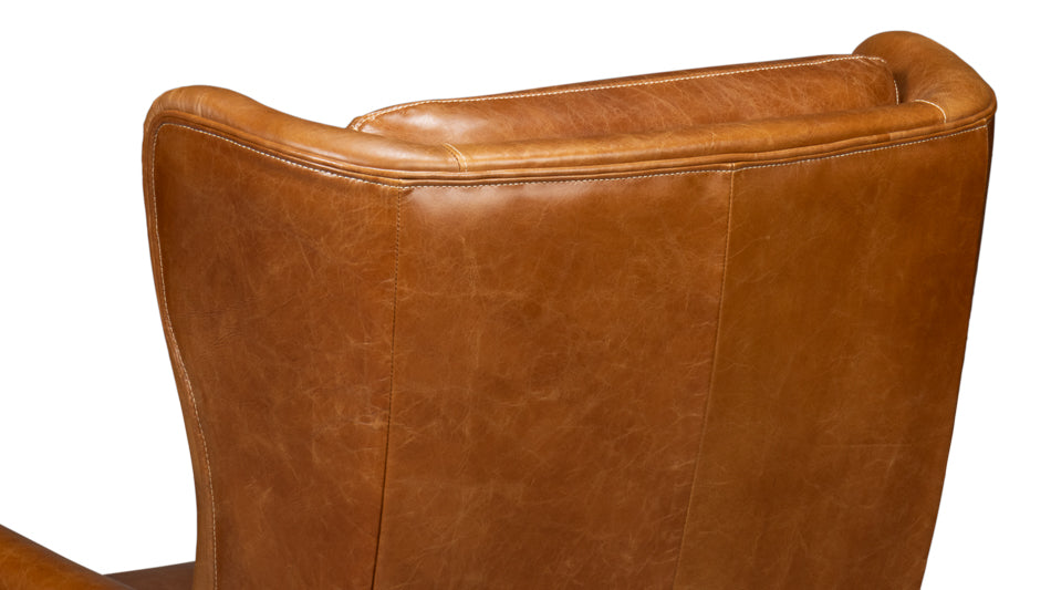 Elite Wing Lounge Chair Cuba Brown