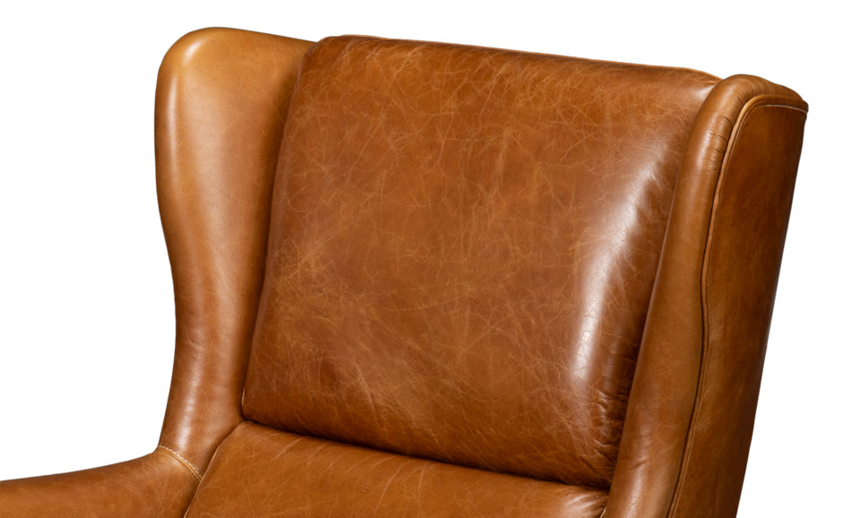 Elite Wing Lounge Chair Cuba Brown