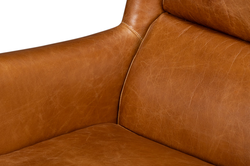 Elite Wing Lounge Chair Cuba Brown